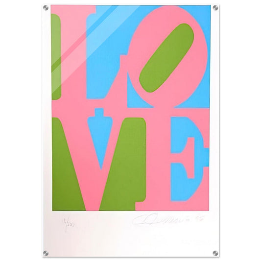 The Book of Love #11 - Robert Indiana Acrylic Print - 70x100 cm / 28x40″ inches | Robert Indiana Wall Art | Robert Indiana Prints