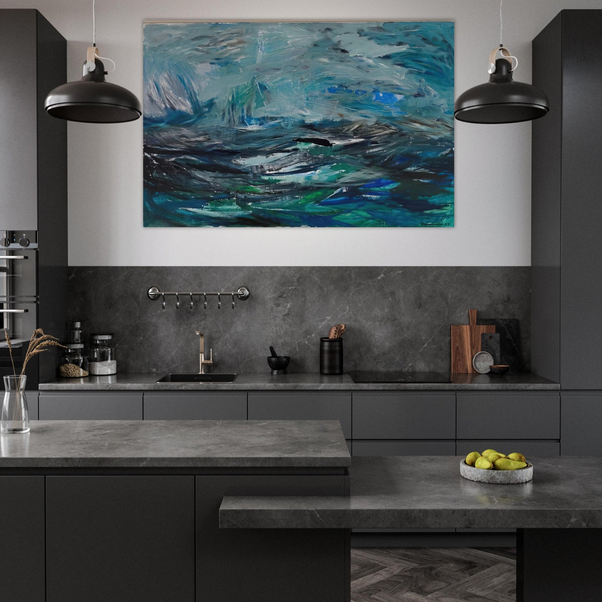 Abstract Sea - 1963 - Tove Jansson Art Prints - 100x150 cm / 40x60″ inches | Tove Jansson Poster | Tove Jansson Prints