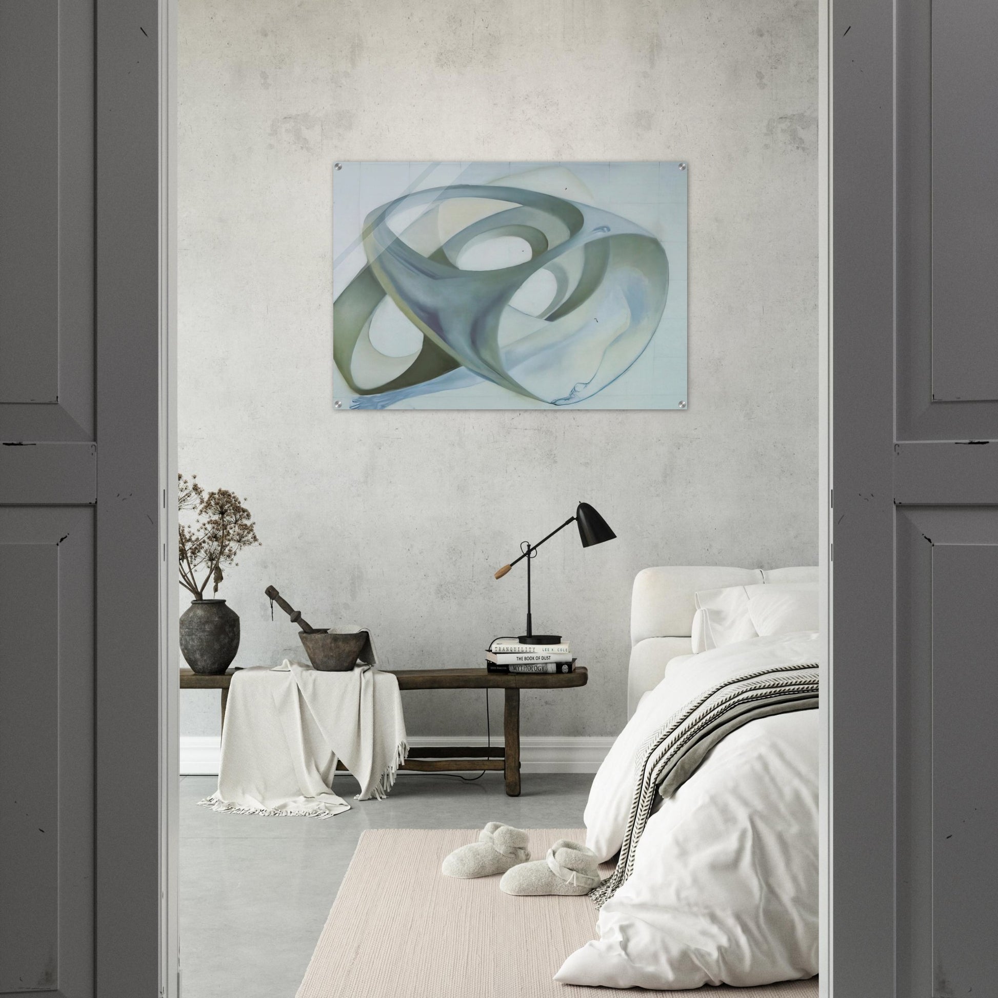 TOPOLOGICAL CONTORTION OF A FEMALE FIGURE - Salvador Dali Acrylic Print - 70x100 cm / 28x40″ inches
