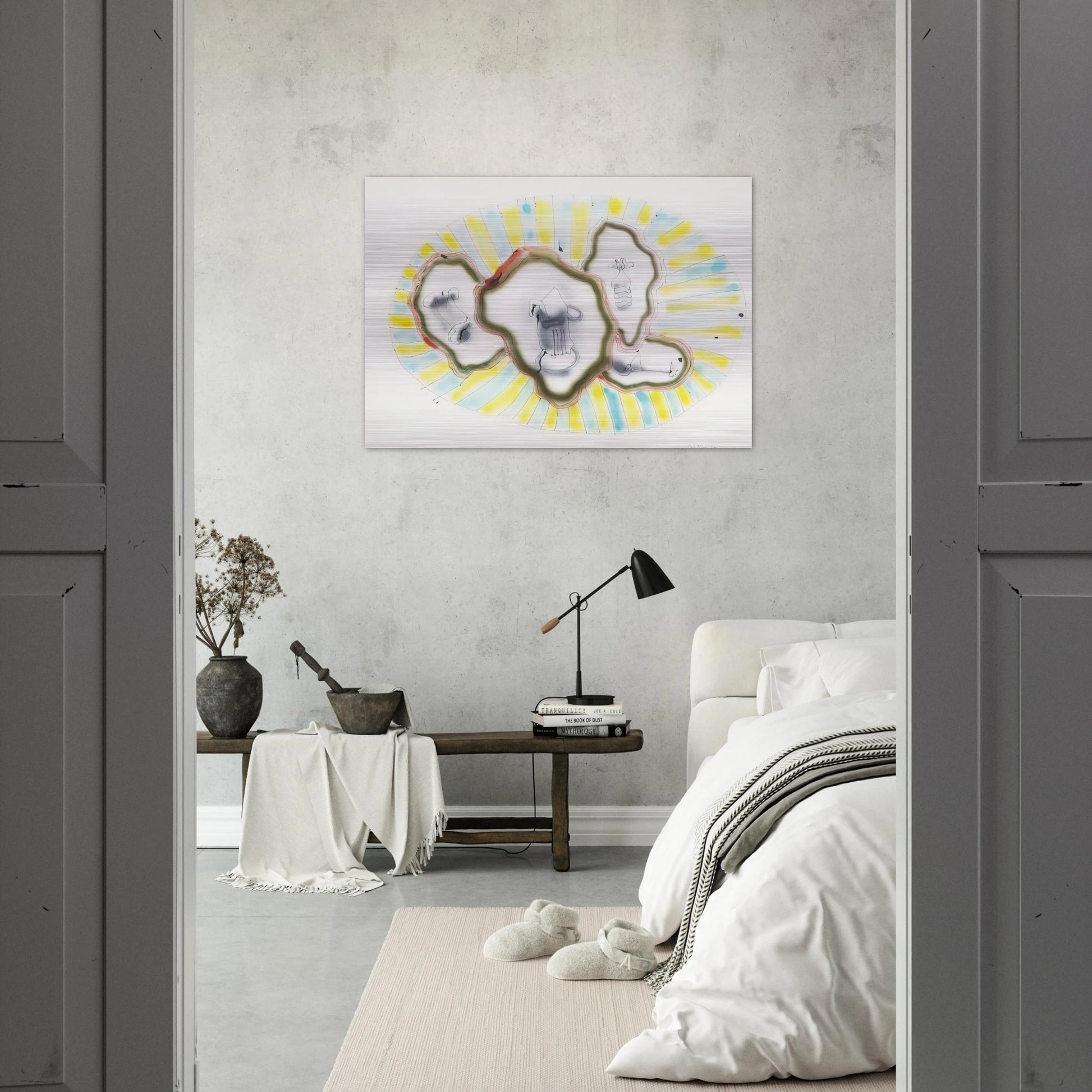 Untitled ABC 52 - 1965 - John Altoon Brushed Aluminum Print - 70x100 cm / 28x40 inches | John Altoon Aluminum Print | John Altoon Prints