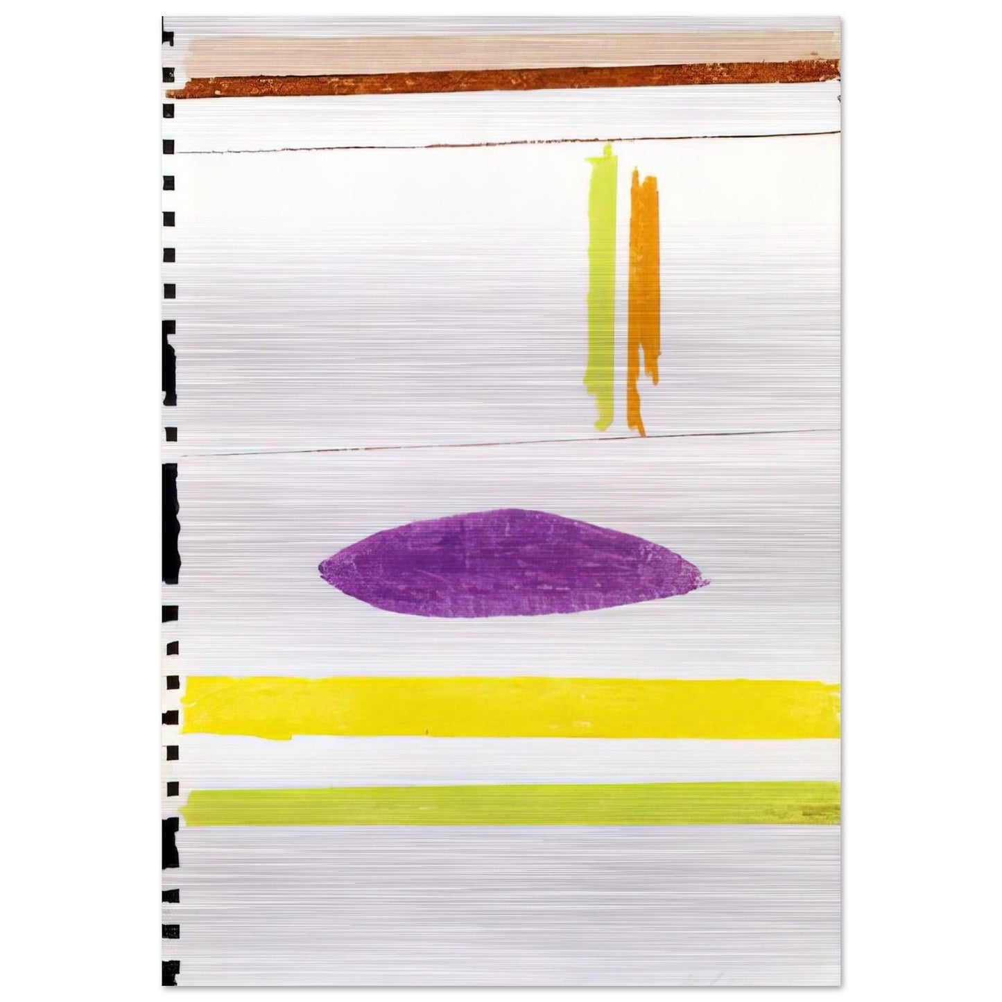 Untitles - 1964 - Ronnie Landfield Brushed Aluminum Print - 70x100 cm / 28x40 inches | Ronnie Landfield Aluminum Print | Ronnie Landfield Prints