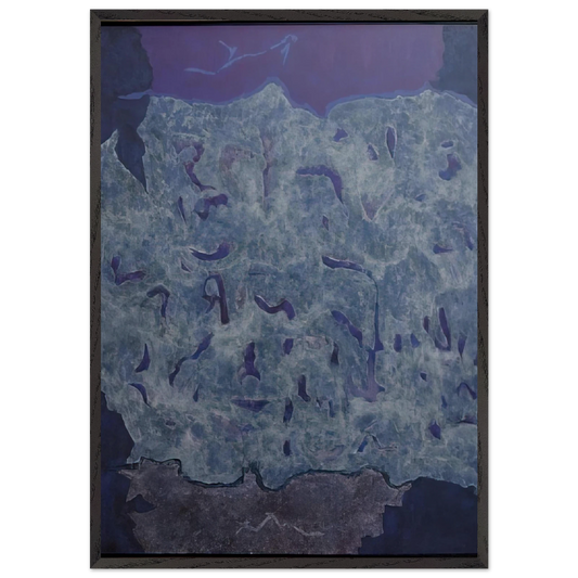 Infinity Field Jerusalem Series IV - 1984 - Theodoros Stamos 70x100 cm / 28x40 inches Framed Art Print – Black Wooden Frame