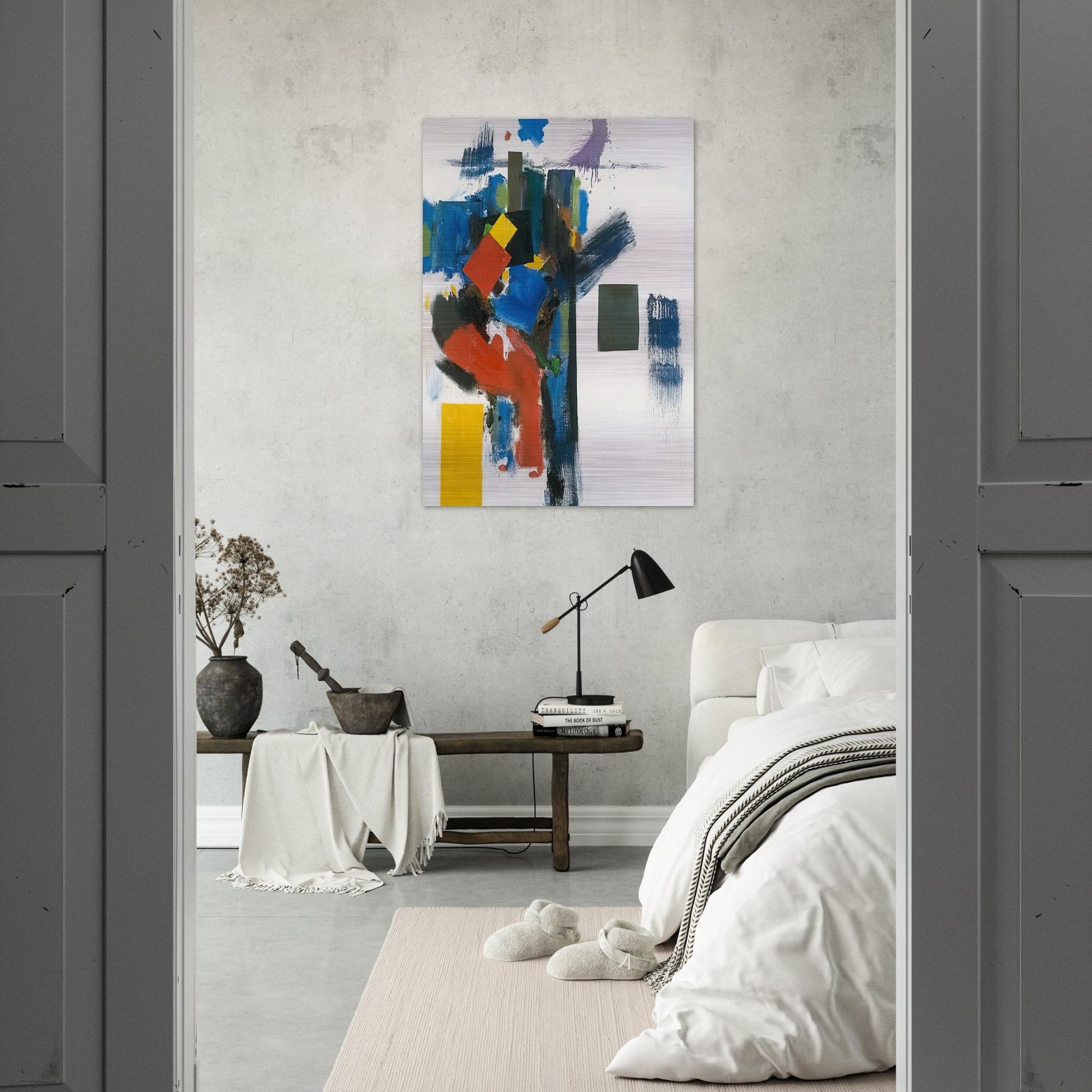 Heraldic Call - Hans Hofmann Brushed Aluminum Print - 70x100 cm / 28x40 inches | Hans Hofmann Aluminum Print | Hans Hofmann Prints