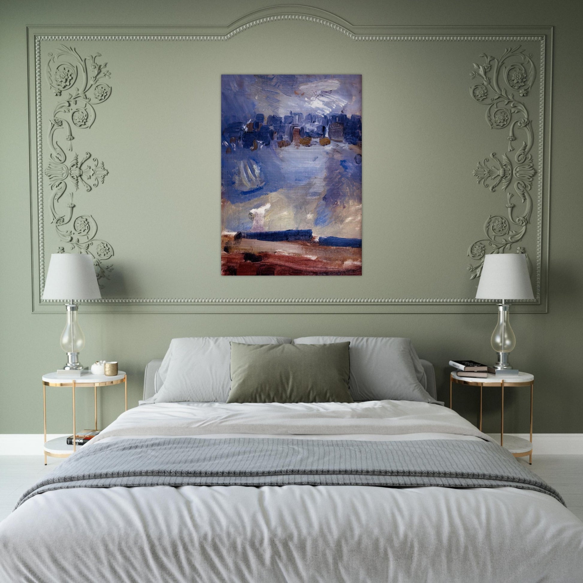 Wehawken Sequence - Abstract Art, Expressionism - John Marin Brushed Aluminum Print - 70x100 cm / 28x40 inches | John Marin Aluminum Print | John Marin Prints