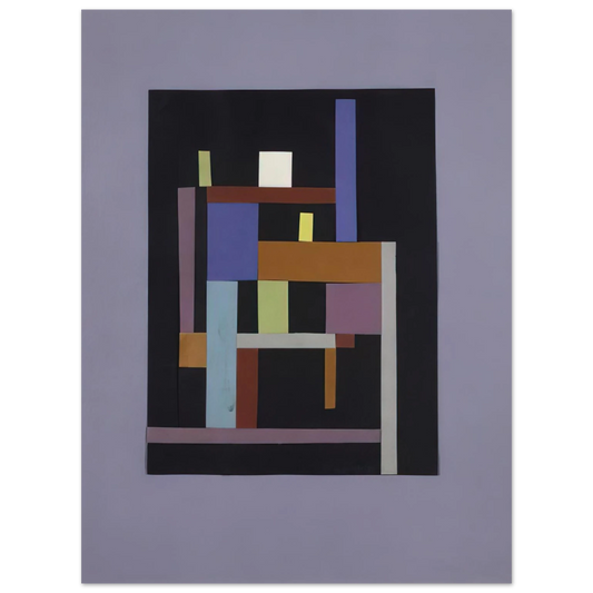 Ad Reinhardt - Collage - 1938  75x100 cm / 30x40inches Fine Art Poster