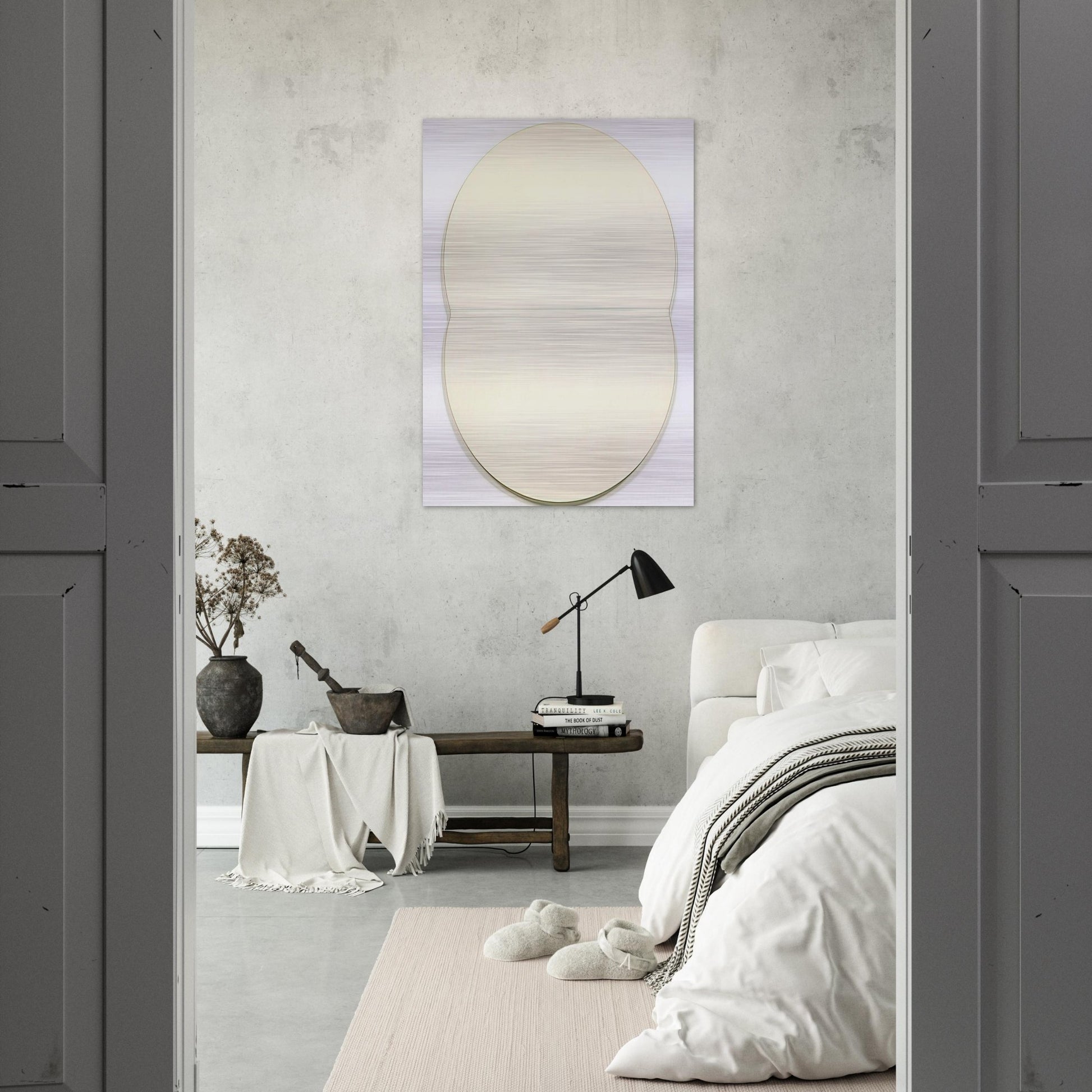 White Plaque. Bridge Arch and Reflection - Ellsworth Kelly Brushed Aluminum Print - 70x100 cm / 28x40 inches | Ellsworth Kelly Aluminum Print | Ellsworth Kelly Prints