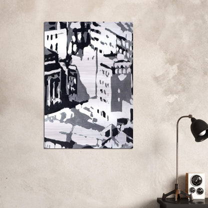 TOWNSCAPE 1969 1 - Gerhard Richter Brushed Aluminum Print - 70x100 cm / 28x40 inches | Gerhard Richter Aluminum Print | Gerhard Richter Prints