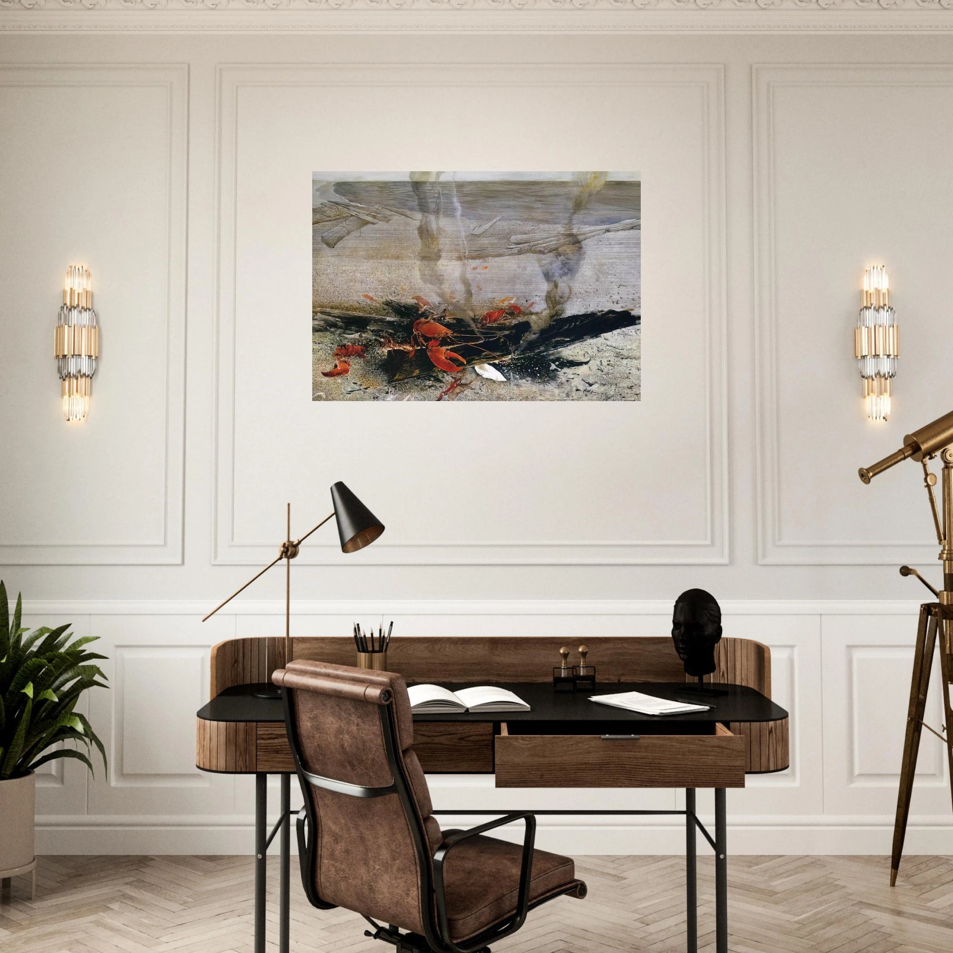 EMBERS 2000 - Andrew Wyeth Brushed Aluminum Print - 70x100 cm / 28x40 inches | Andrew Wyeth Aluminum Print | Andrew Wyeth Prints