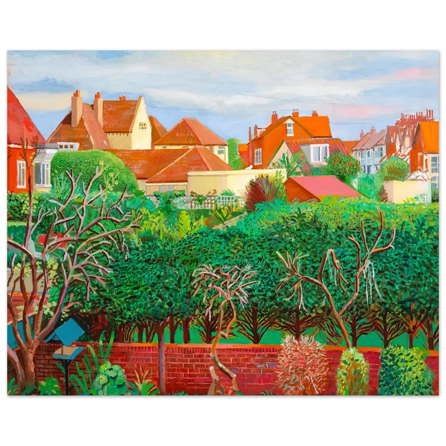 David Hockney - David Hockney Wall art - 50x70 cm / 20x28 Inches - Premium Wooden Framed Poster With Fine Art Paper - Wood frame
