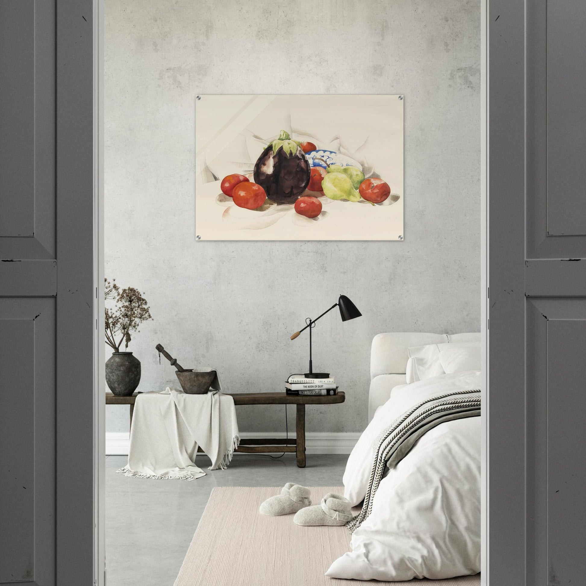 Eggplant and Tomatoes - 1926 - Charles Demuth Acrylic Print - 70x100 cm / 28x40″ inches