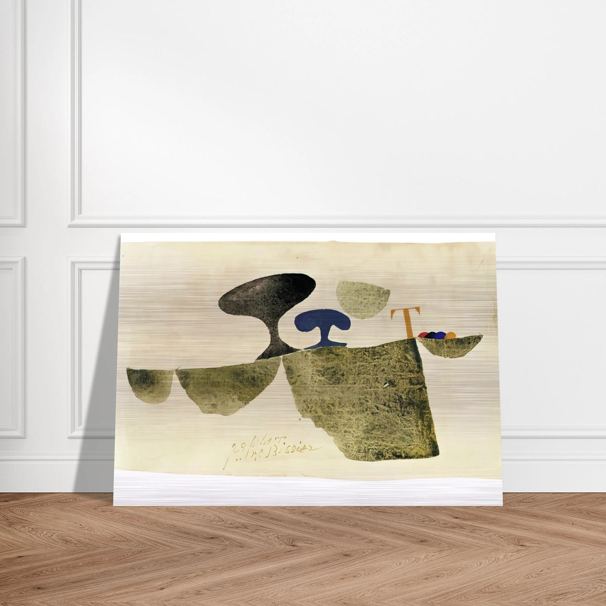 29.6.61 T - 1961 - Julius Bissier Brushed Aluminum Print - 70x100 cm / 28x40 inches | Julius Bissier Aluminum Print | Julius Bissier Prints
