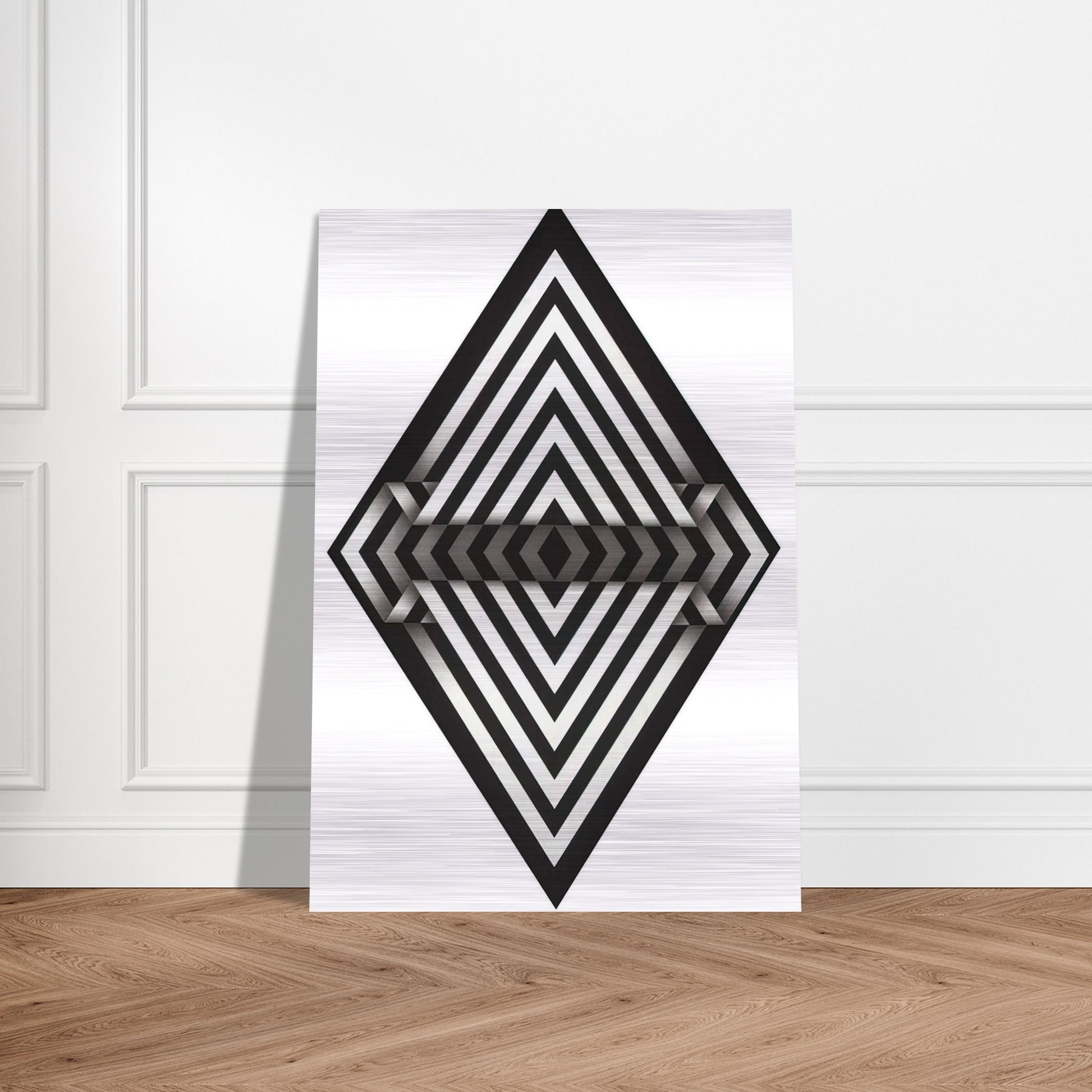 Panche I - 1970 - Omar Rayo Brushed Aluminum Print - 70x100 cm / 28x40 inches | Omar Rayo Aluminum Print | Omar Rayo Prints