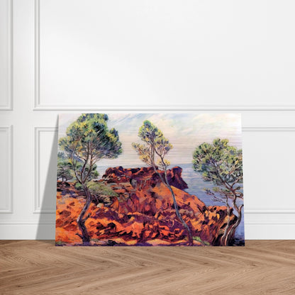 Agay, les Roches Rouges - 1901 - Armand Guillaumin Brushed Aluminum Print - 70x100 cm / 28x40 inches | Armand Guillaumin Aluminum Print | Armand Guillaumin Prints