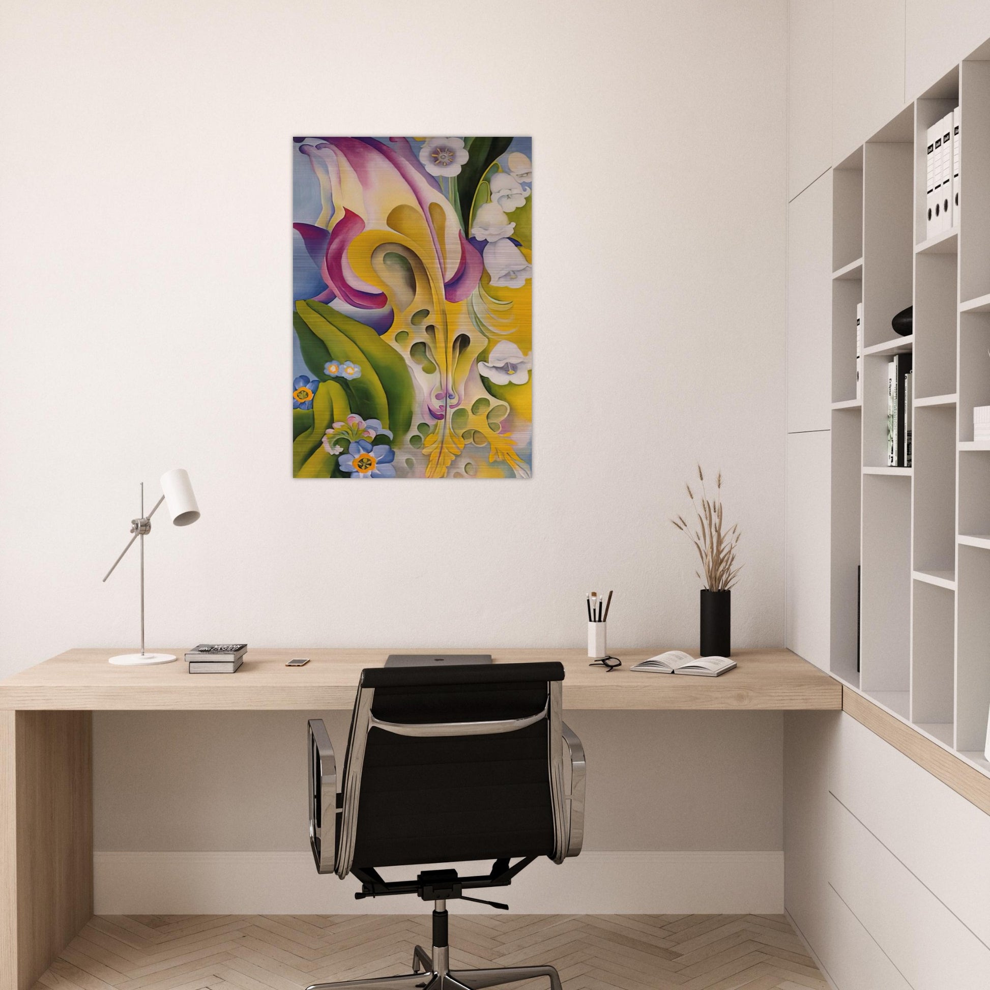 From the Old Garden No 2 - Georgia O'Keeffe Brushed Aluminum Print - 70x100 cm / 28x40 inches | Georgia O'Keeffe Aluminum Print | Georgia O'Keeffe Prints