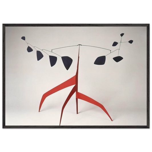 SOUTHERN CROSS MAQUETTE 1963 - Alexander Calder 70x100 cm / 28x40 inches Framed Art Print – Black Wooden Frame