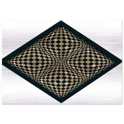 Oggetto ottico dynamico - Op Art - Dadamaino Brushed Aluminum Print - 70x100 cm / 28x40 inches | Dadamaino Aluminum Print | Dadamaino Prints
