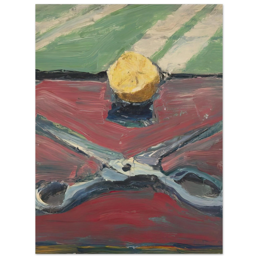 Richard Diebenkorn - Scissors and Lemon, II  75x100 cm / 30x40inches Fine Art Poster