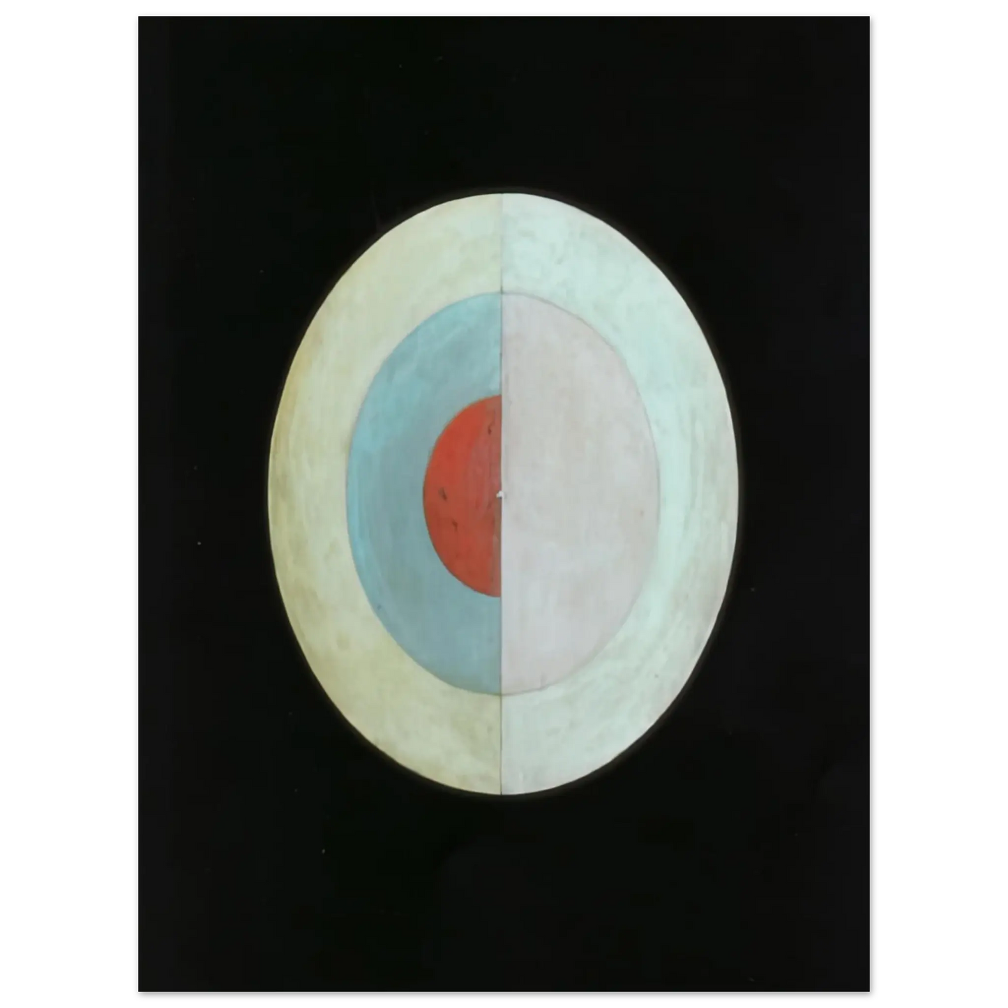 Hilma af Klint - THE SWAN NO 16 1915 Wall art - 13x18 cm / 5x7 Inches - Premium Wooden Framed Poster With Fine Art Paper - Wood frame