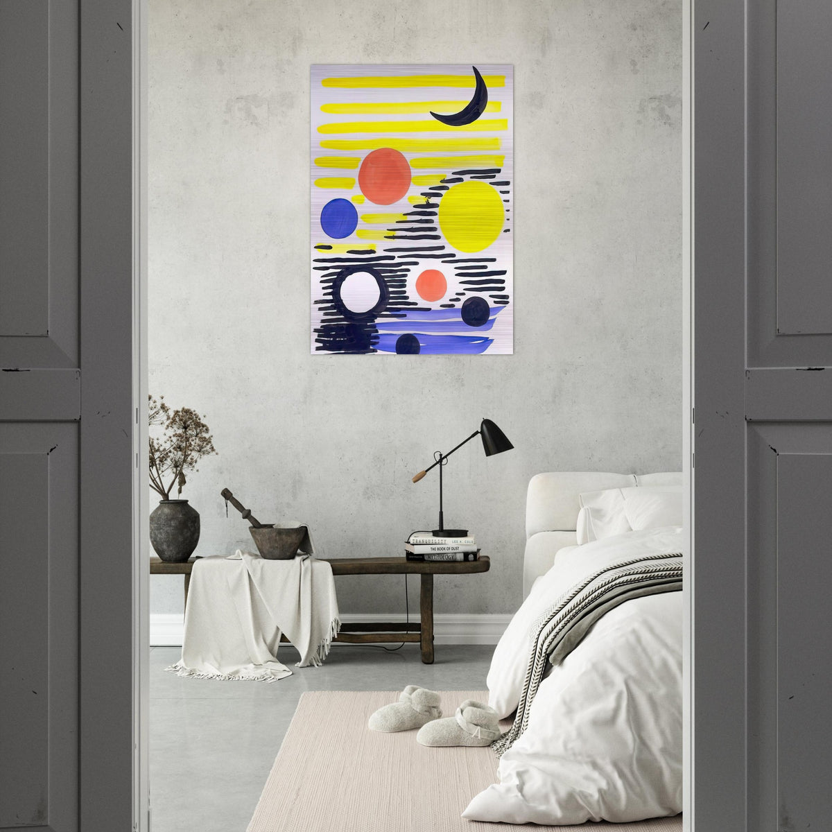 7 CIRCLES ABSTRACT 1966 - Alexander Calder Brushed Aluminum Print - 70x100 cm / 28x40 inches | Alexander Calder Aluminum Print | Alexander Calder Prints