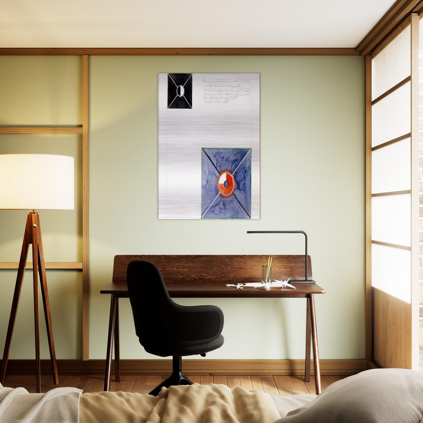 ATOM SERIES NO 8 ATOM ON THE ETHER PLANE IS IN CONSTANT CHANGE BETWEEN REST AND ACTIVITY AT THE 1917 - Hilma af Klint Brushed Aluminum Print - 70x100 cm / 28x40 inches | Hilma af Klint Aluminum Print | Hilma af Klint Prints