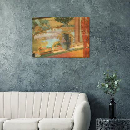 VIEW OF THE POND AT CHARLESTON 1919 - Vanessa Bell Brushed Aluminum Print - 70x100 cm / 28x40 inches | Vanessa Bell Aluminum Print | Vanessa Bell Prints