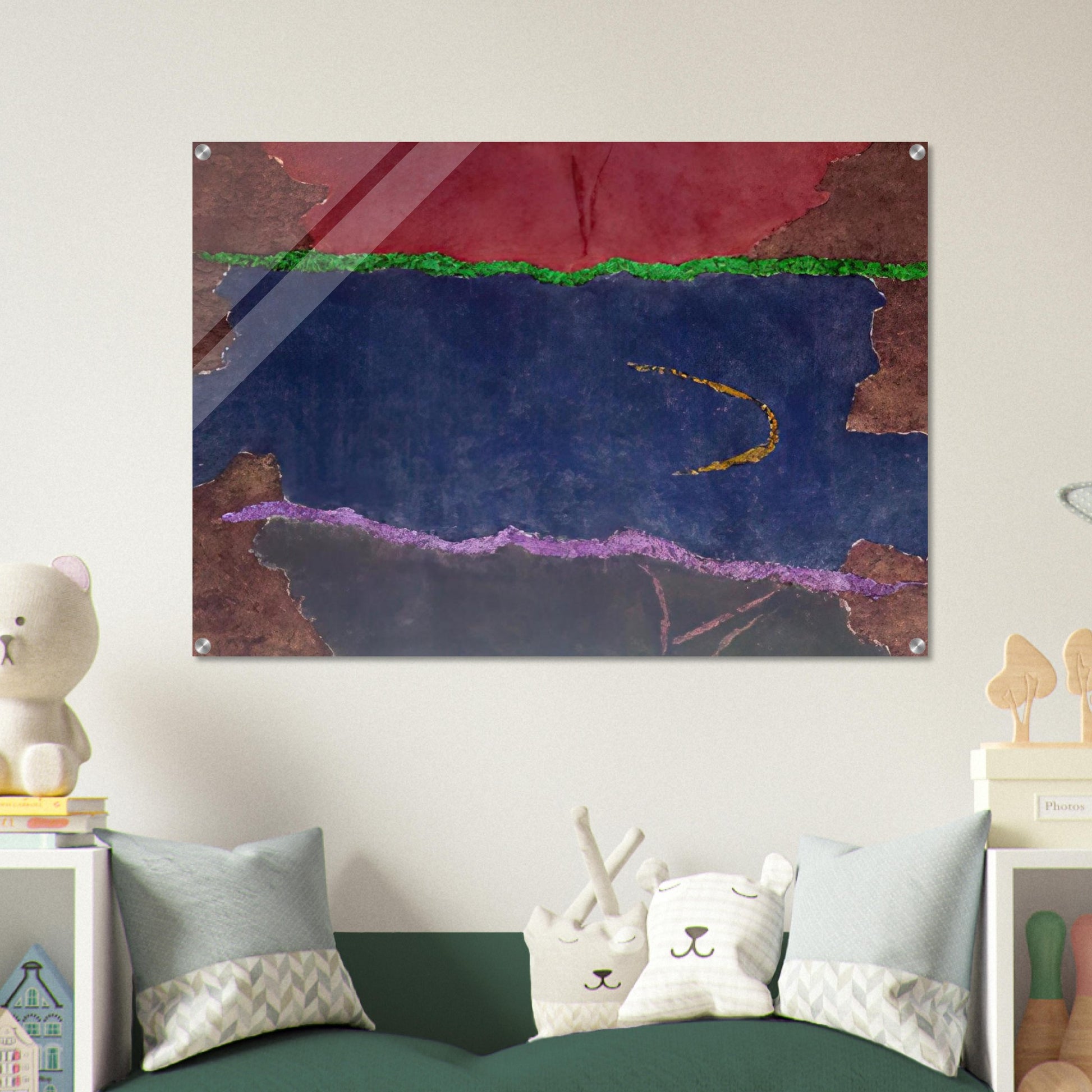 Infinity Field, Lefkada Series - 1982 - Theodoros Stamos Acrylic Print - 70x100 cm / 28x40″ inches | Theodoros Stamos Wall Art | Theodoros Stamos Prints