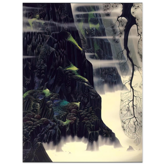 Eyvind Earle - Gray Dawn  75x100 cm / 30x40inches Fine Art Poster