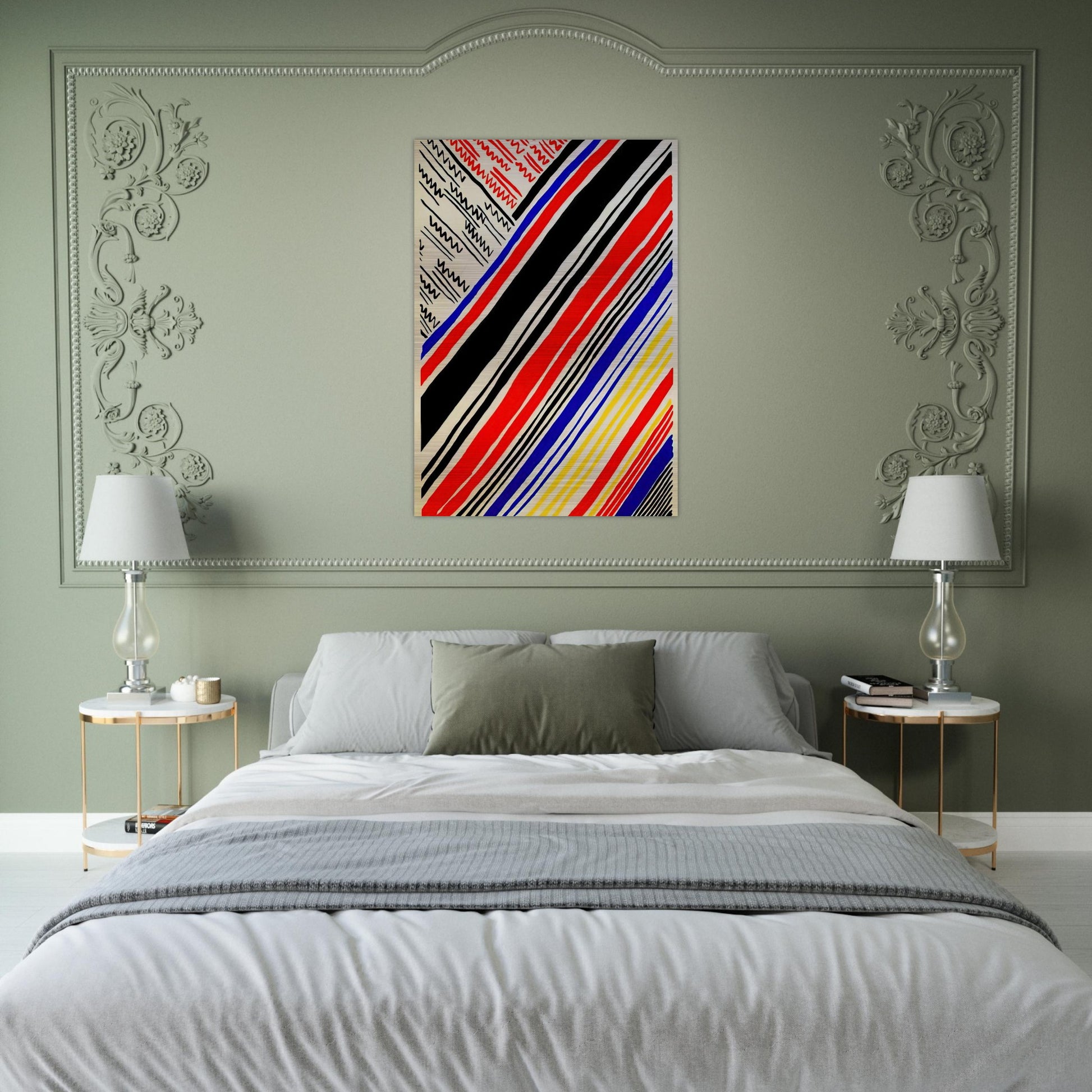 COMPOSITION 11 - Sonia Delaunay Brushed Aluminum Print - 70x100 cm / 28x40 inches | Sonia Delaunay Aluminum Print | Sonia Delaunay Prints