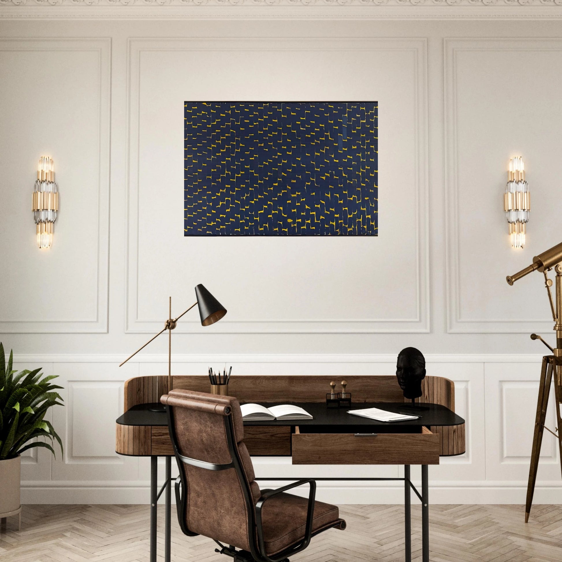 LATE NIGHT REFLECTIONS 1972 - Alma Woodsey Thomas Brushed Aluminum Print - 70x100 cm / 28x40 inches | Alma Woodsey Thomas Aluminum Print | Alma Woodsey Thomas Prints