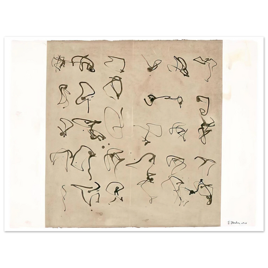 Brice Marden - Forgery - 2008  75x100 cm / 30x40inches Fine Art Poster