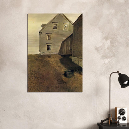 WEATHERSIDE - Andrew Wyeth Brushed Aluminum Print - 70x100 cm / 28x40 inches | Andrew Wyeth Aluminum Print | Andrew Wyeth Prints