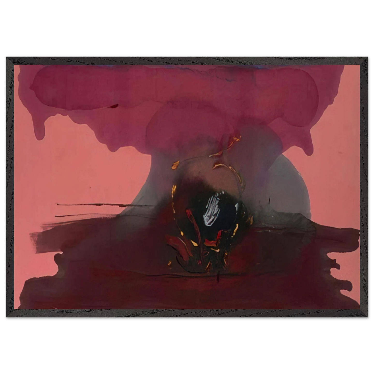 Helen Frankenthaler - Harbinger - 1986 Wall art - 40x40 cm / 16x16 inches - Fine Art Poster-canvas - -