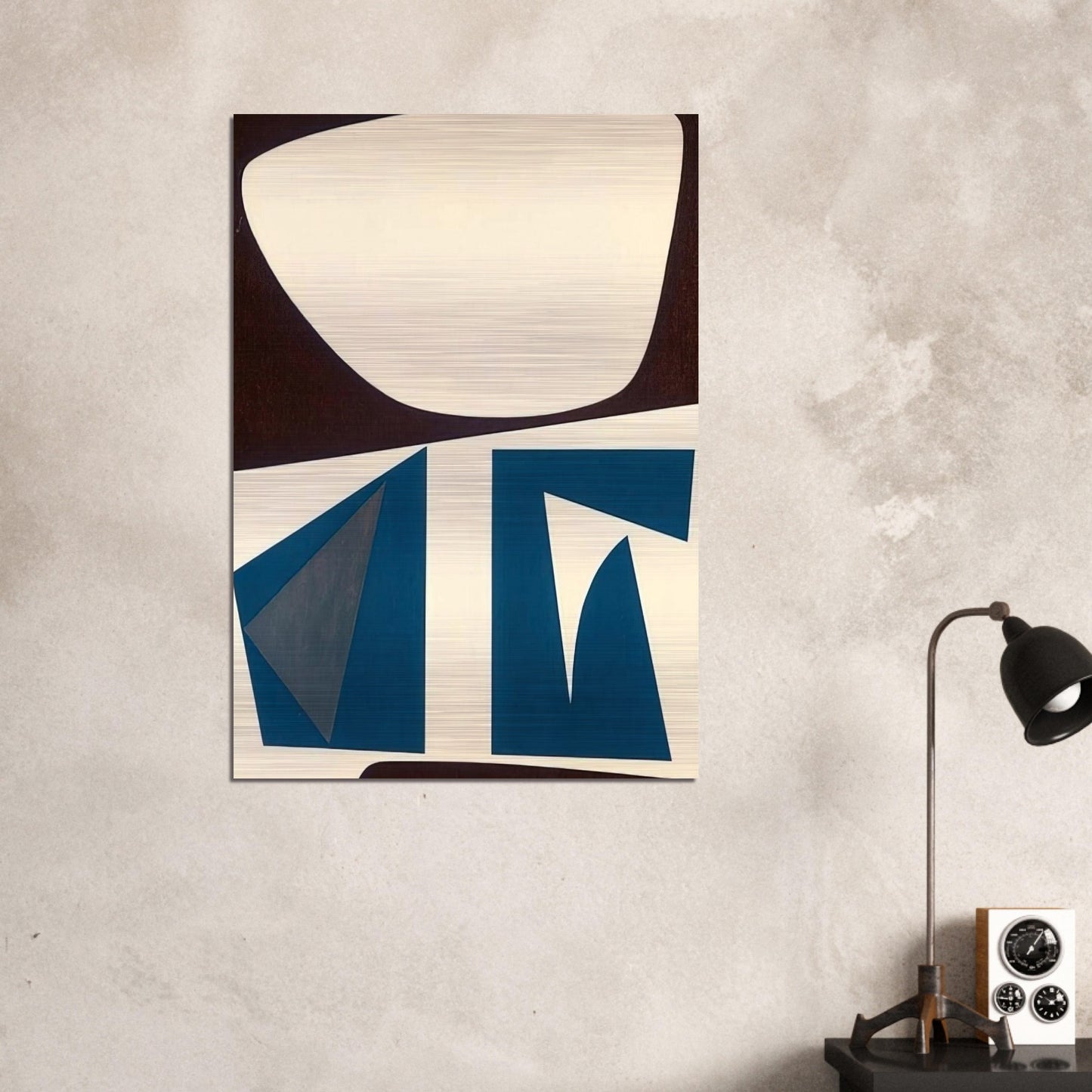 Untitled - Abstract - Indian Space painting - Will Barnet Brushed Aluminum Print - 70x100 cm / 28x40 inches | Will Barnet Aluminum Print | Will Barnet Prints