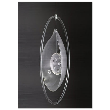 Deformación de la gota circunvalada - 1965 - Gyula Kosice Brushed Aluminum Print - 70x100 cm / 28x40 inches | Gyula Kosice Aluminum Print | Gyula Kosice Prints