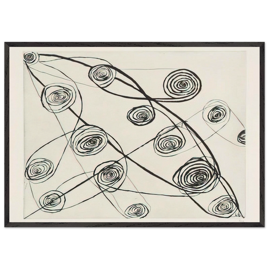 UNTITLED 1991 N1 - Louise Bourgeois 70x100 cm / 28x40 inches Framed Art Print – Black Wooden Frame