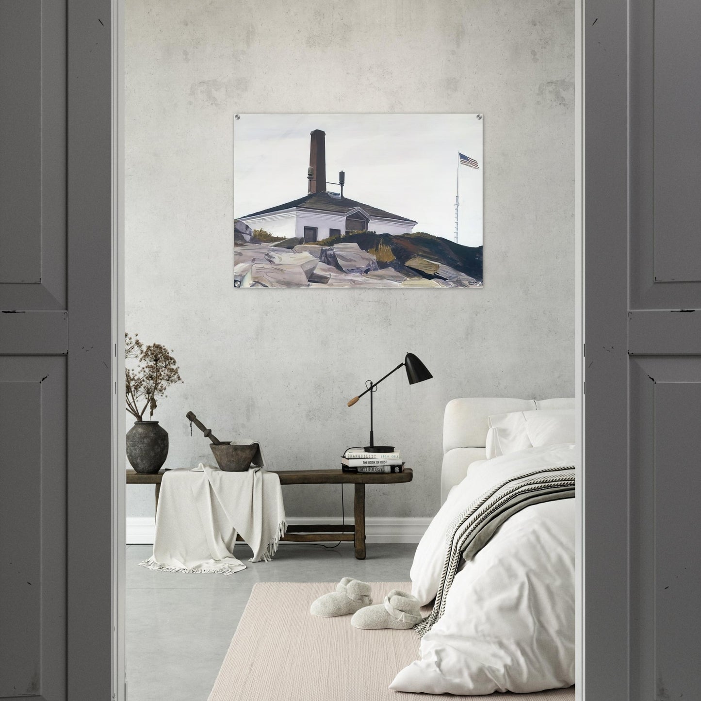 House of the Foghorn, I - Edward Hopper Acrylic Print - 70x100 cm / 28x40″ inches