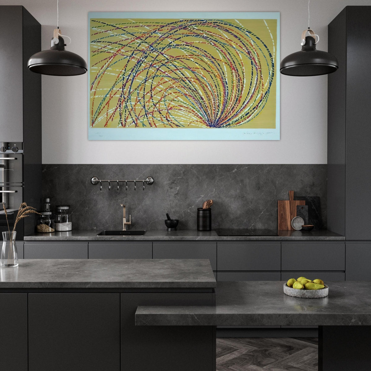 Aurora - 1985 - Piero Dorazio Art Prints - 100x150 cm / 40x60″ inches | Piero Dorazio Poster | Piero Dorazio Prints