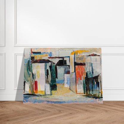 Houses - 1962 - Tove Jansson Brushed Aluminum Print - 70x100 cm / 28x40 inches | Tove Jansson Aluminum Print | Tove Jansson Prints