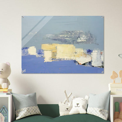 Paysage méditerranéen - Art Informel - Nicolas de Stael Acrylic Print - 70x100 cm / 28x40″ inches
