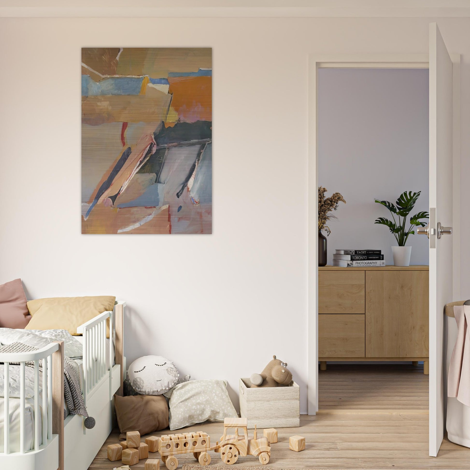 Berkeley #8 - Richard Diebenkorn Brushed Aluminum Print - 70x100 cm / 28x40 inches | Richard Diebenkorn Aluminum Print | Richard Diebenkorn Prints