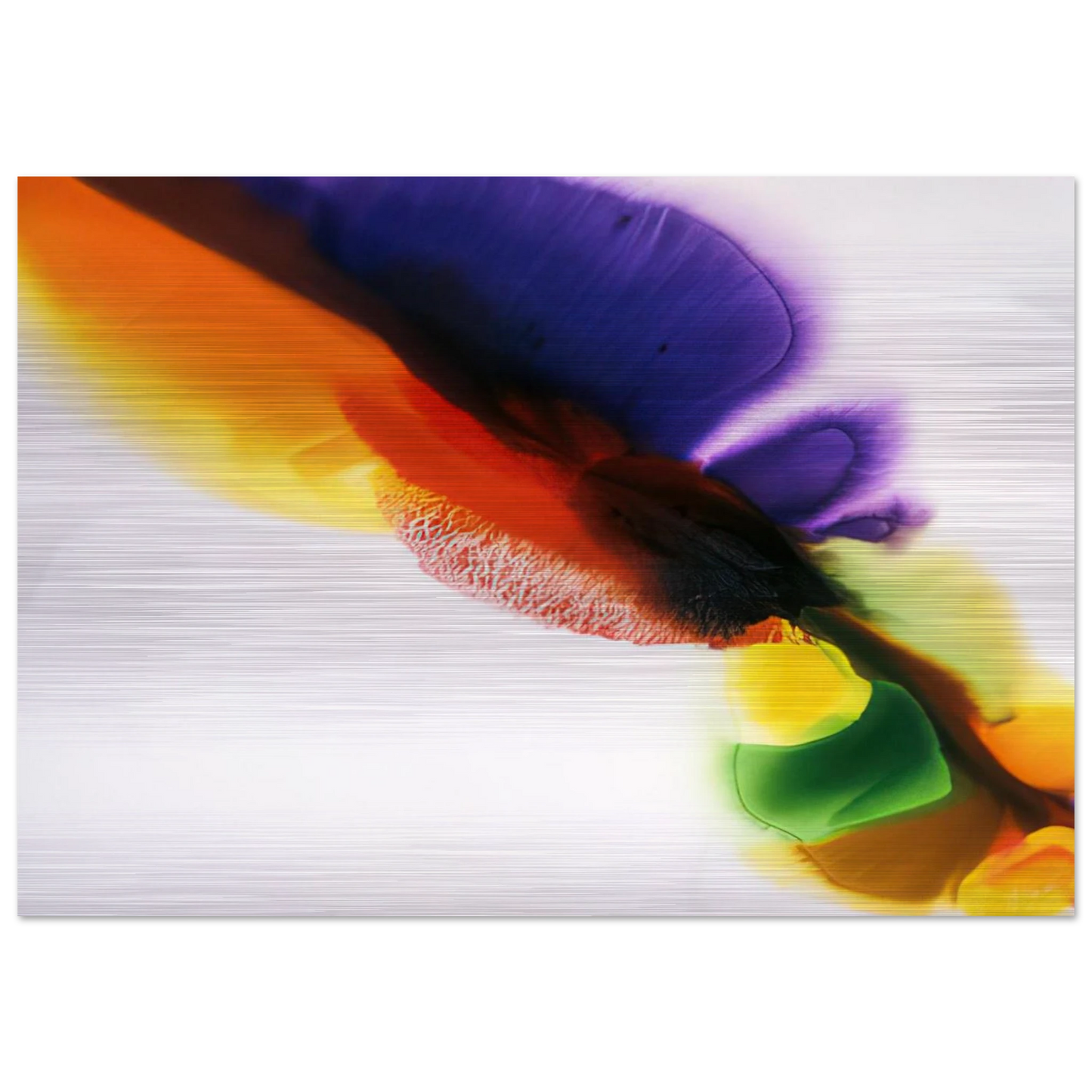 Phenomena Tibetan Flange - 1973 - Paul Jenkins Brushed Aluminum Print - 70x100 cm / 28x40 inches | Paul Jenkins Aluminum Print | Paul Jenkins Prints