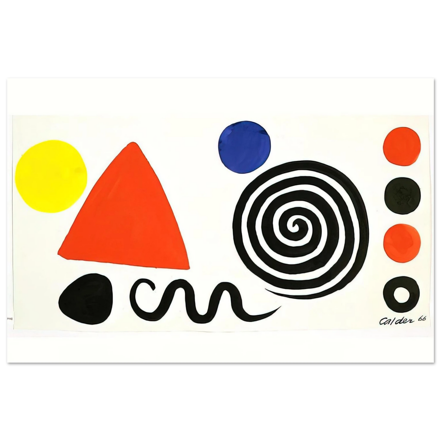 Alexander Calder - ABSTRACTION 1966 Fine Art Poster
