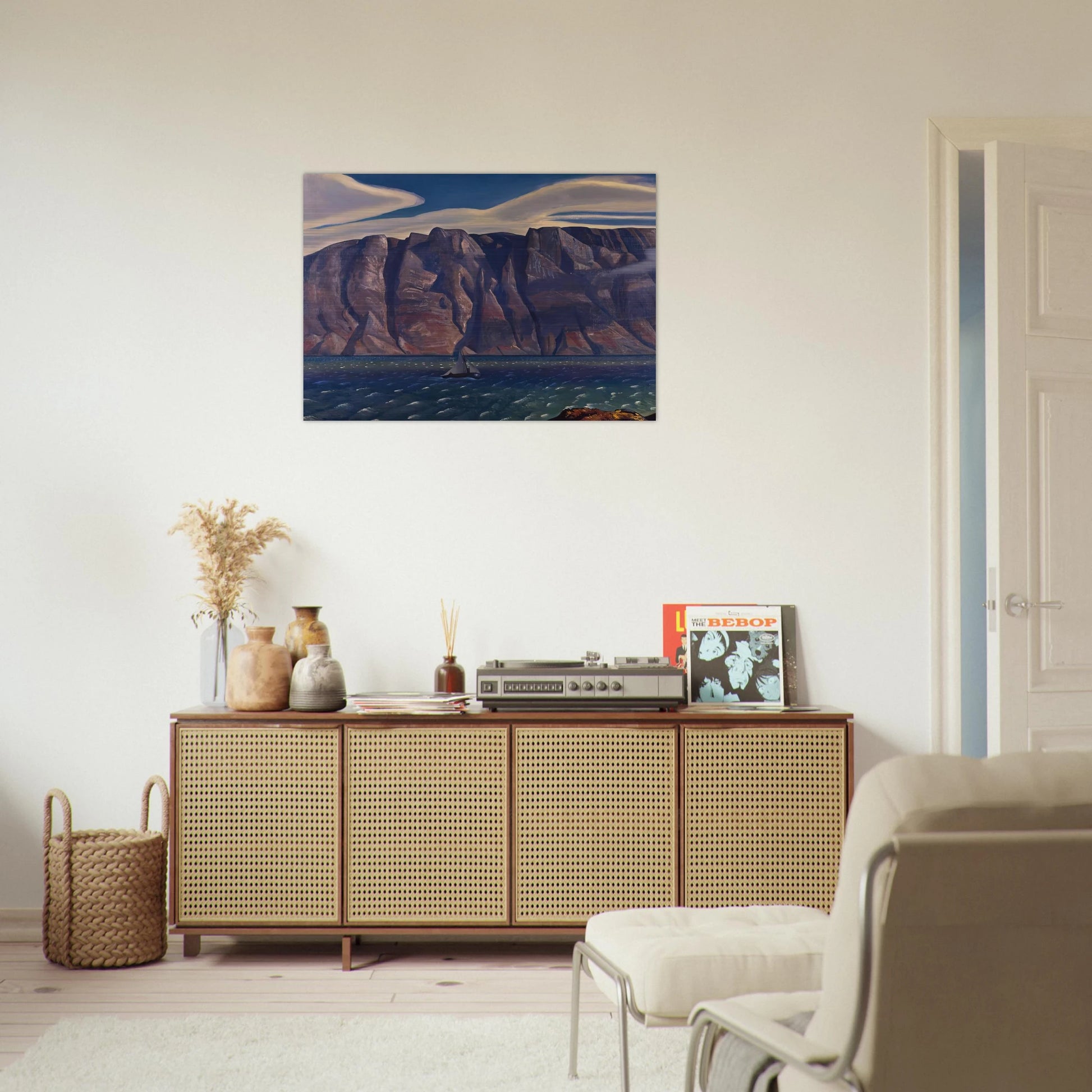Squall, Greenland - Rockwell Kent Brushed Aluminum Print - 70x100 cm / 28x40 inches | Rockwell Kent Aluminum Print | Rockwell Kent Prints