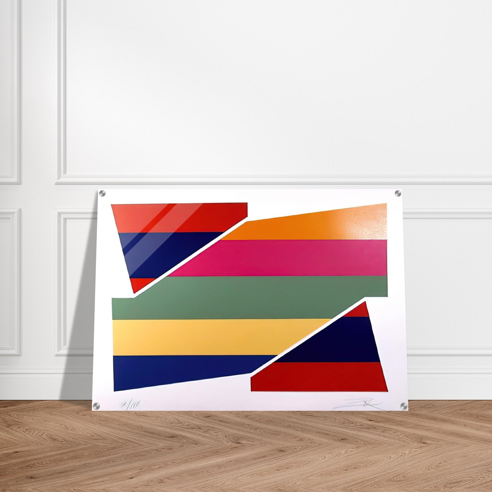 Rotation I - 1980 - Larry Zox Acrylic Print - 70x100 cm / 28x40″ inches