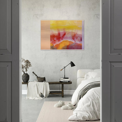 Mountain Morning - 1993 - Ronnie Landfield Brushed Aluminum Print - 70x100 cm / 28x40 inches | Ronnie Landfield Aluminum Print | Ronnie Landfield Prints