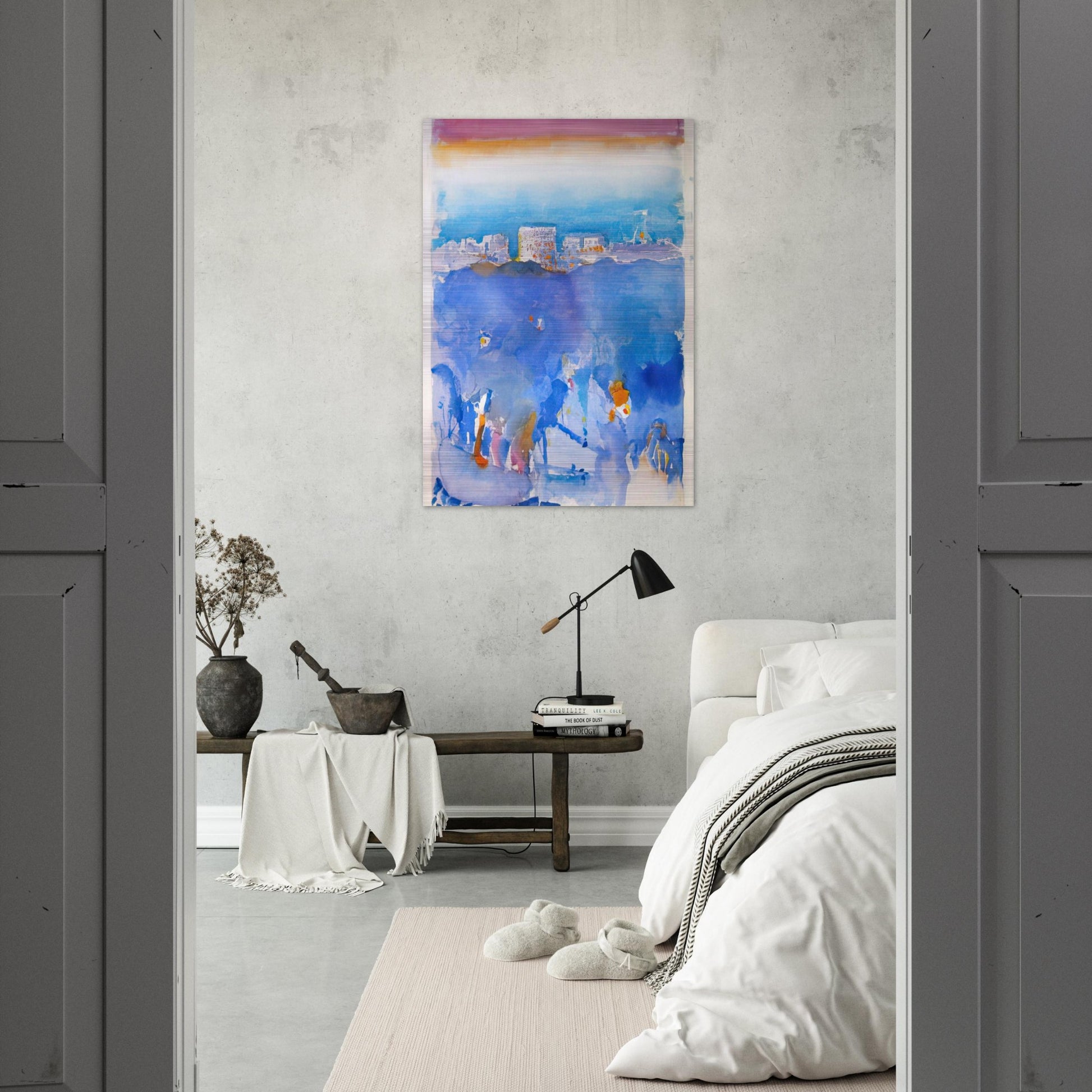 New York Fantasy - 1912 - John Marin Brushed Aluminum Print - 70x100 cm / 28x40 inches | John Marin Aluminum Print | John Marin Prints