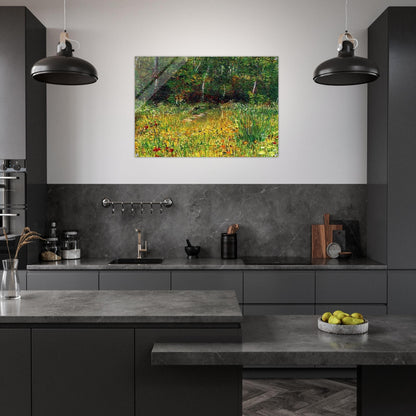 Park at Asnieres in Spring - Vincent van Gogh Acrylic Print - 70x100 cm / 28x40″ inches