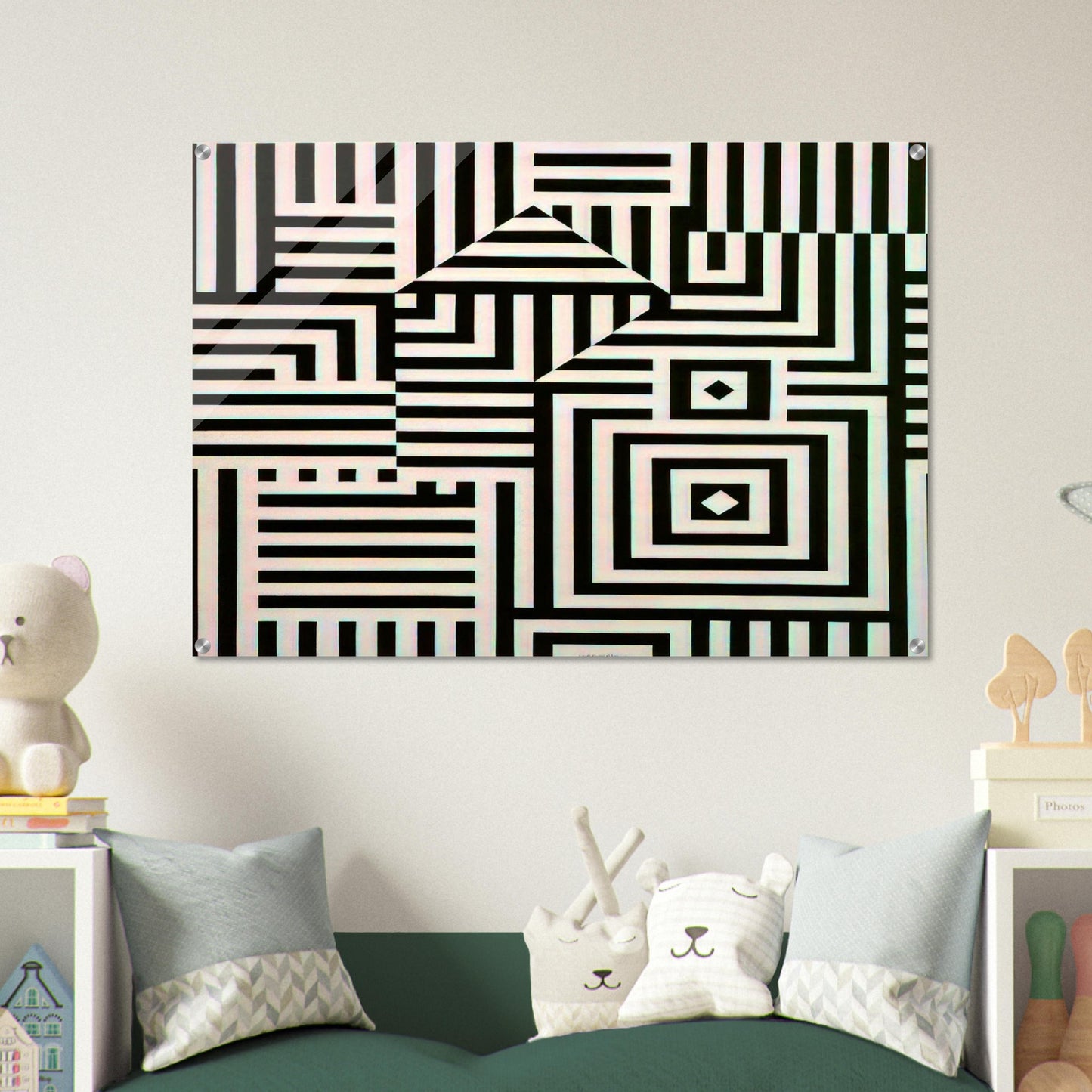 Riu-Kiu-C - 1960 - Victor Vasarely Acrylic Print - 70x100 cm / 28x40″ inches | Victor Vasarely Wall Art | Victor Vasarely Prints
