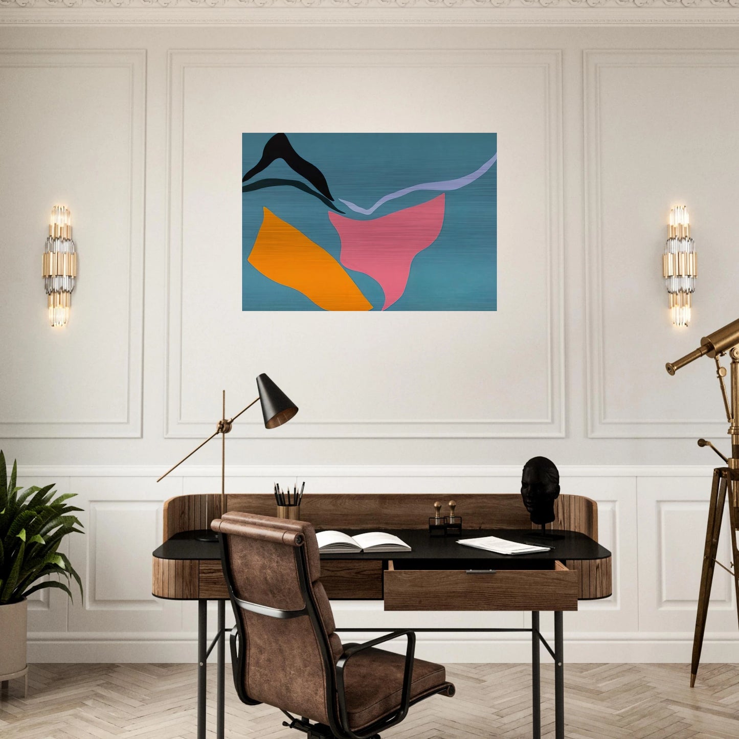Untitled - 1971 - Ray Parker Brushed Aluminum Print - 70x100 cm / 28x40 inches | Ray Parker Aluminum Print | Ray Parker Prints