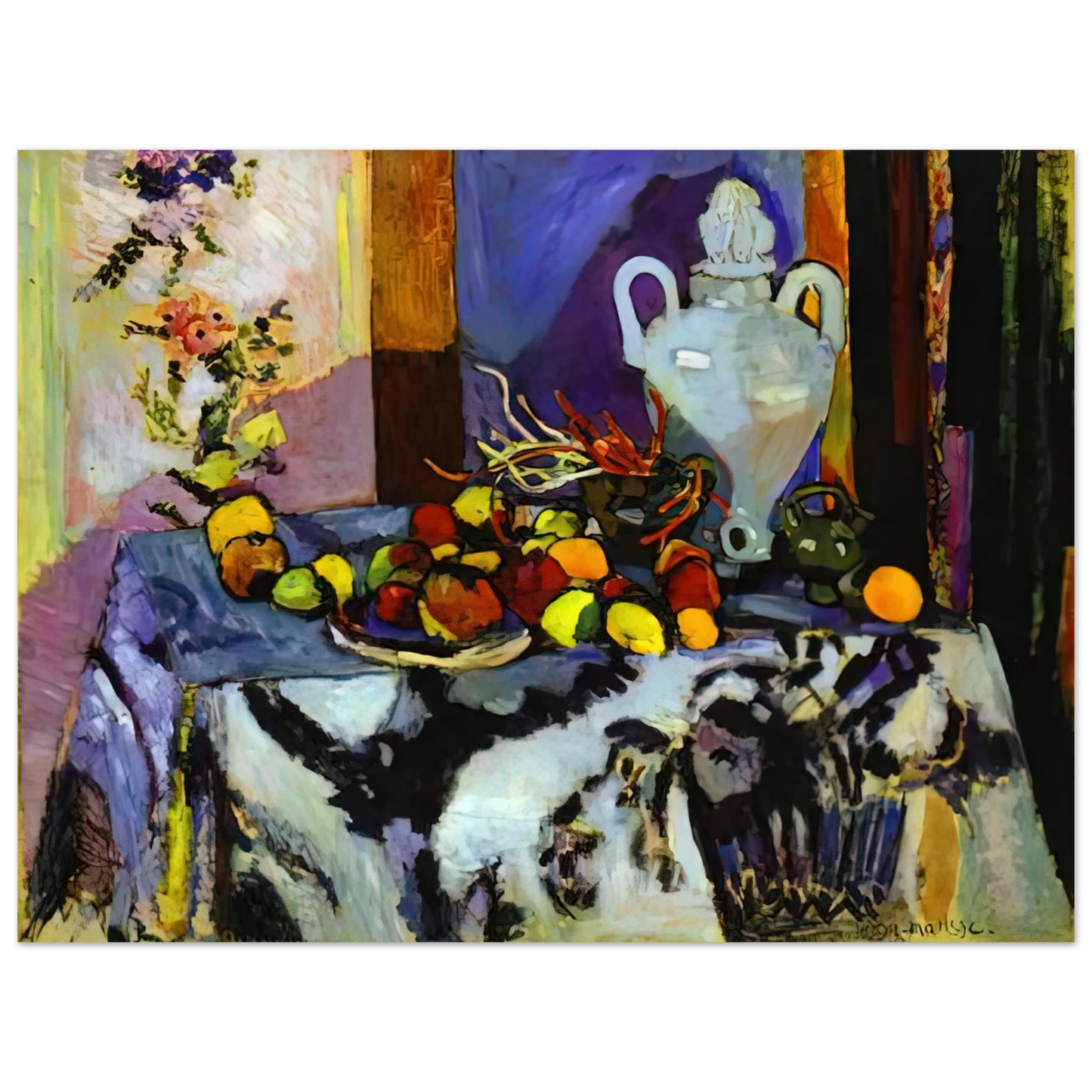 Henri Matisse - BLUE STILL LIFE  75x100 cm / 30x40inches Fine Art Poster